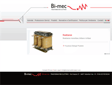 Tablet Screenshot of bimectrasformatori.com